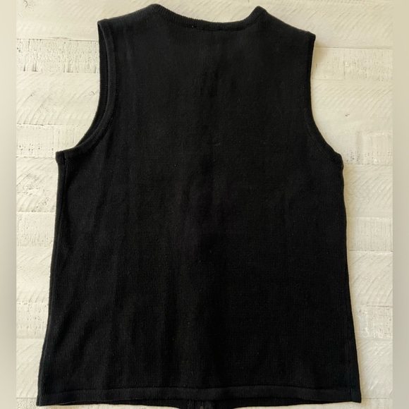 Vintage Y2K The Quacker Factory Beaded “Ugly” Christmas Sweater Vest size Small - Picture 2 of 7